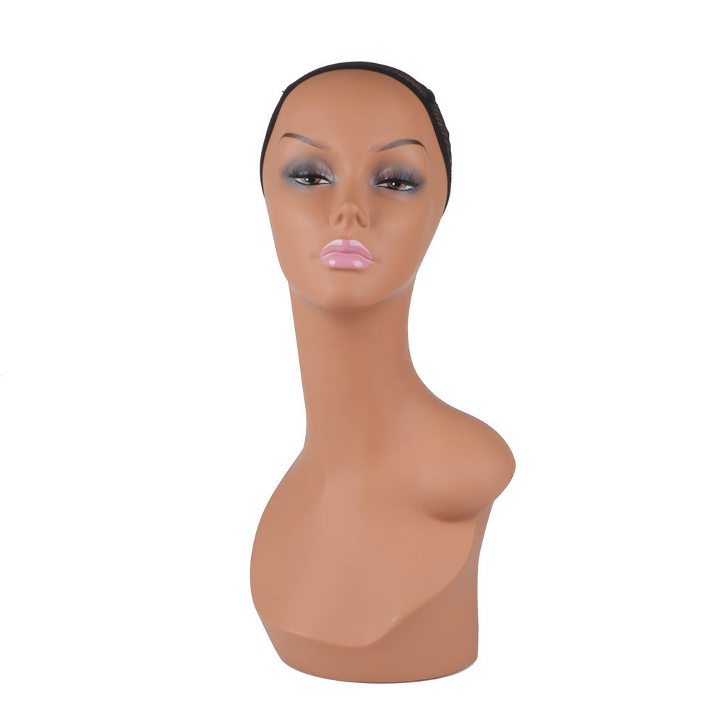 European and American wig model head shoulder model wig hat scarf jewelry window display props mannequin