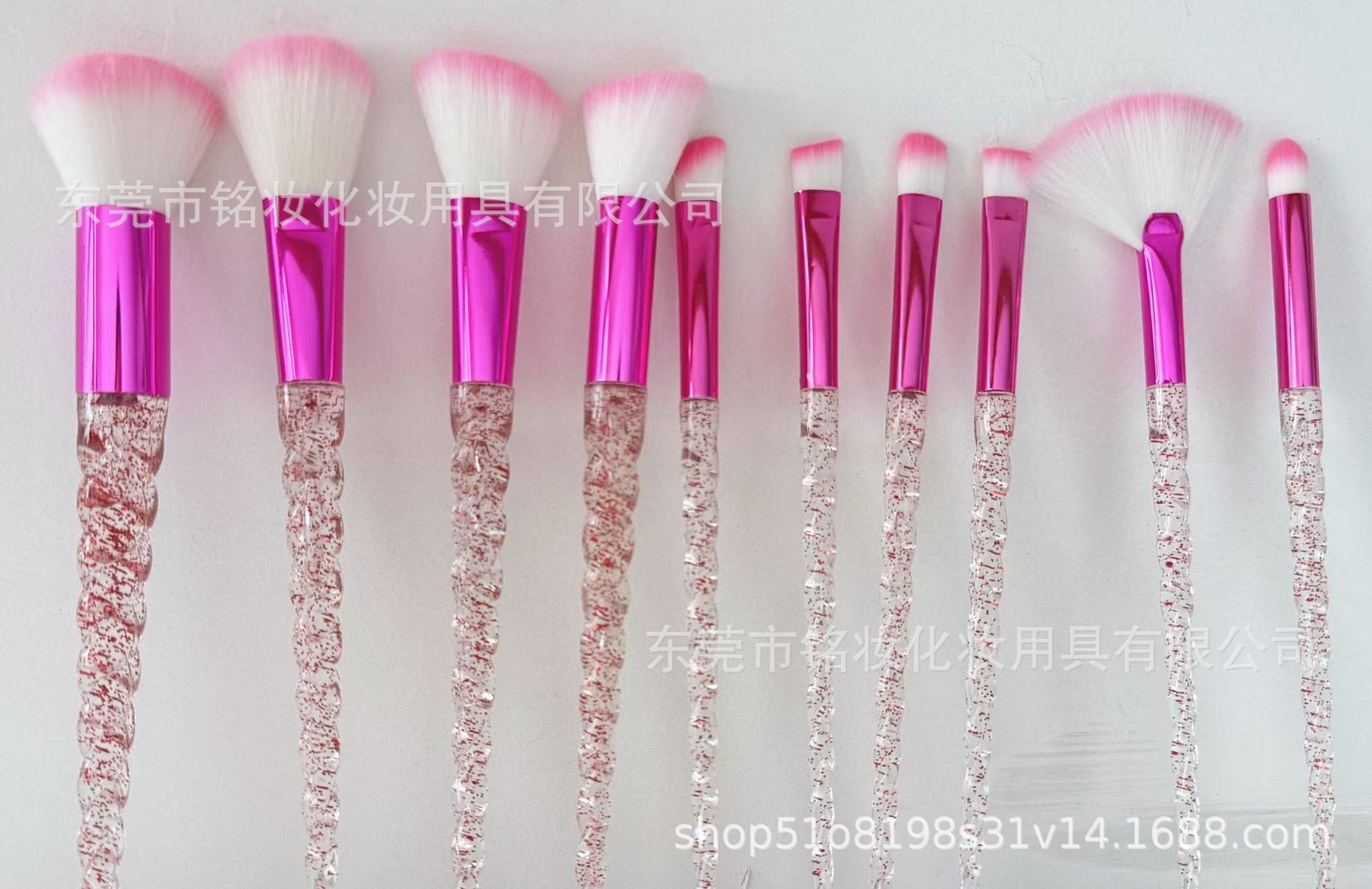 10 Pcs Threaded Makeup Brush Unicorn Makeup Brush suit Multifunctional Full Set Beauty Brush Makeup Tools