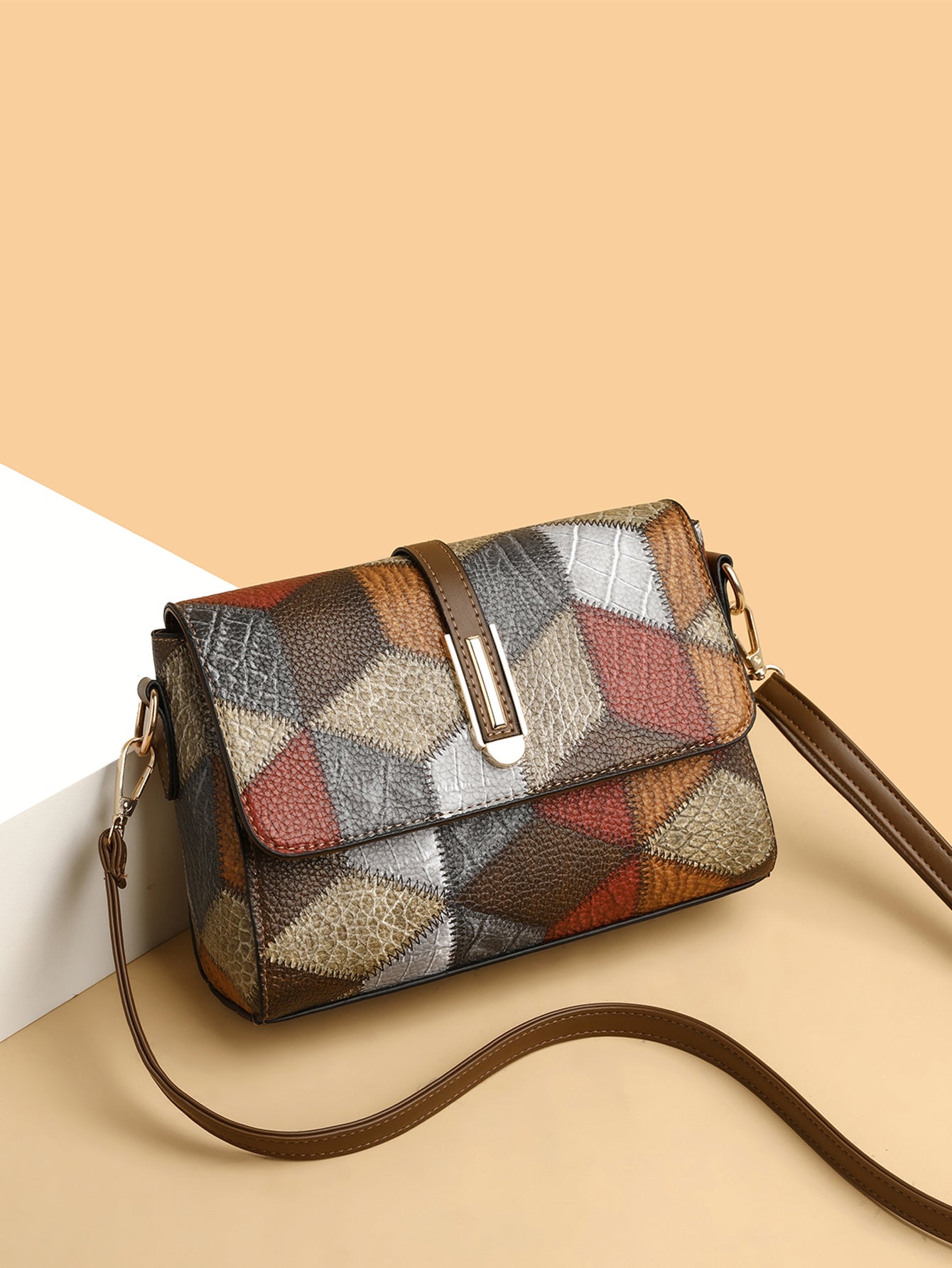 Small Square Bag for Women 2026 New Fashion Soft Leather Women's Shoulder Crossbody Bag Pure Color High-Quality Texture Middle-Aged Mom Bag