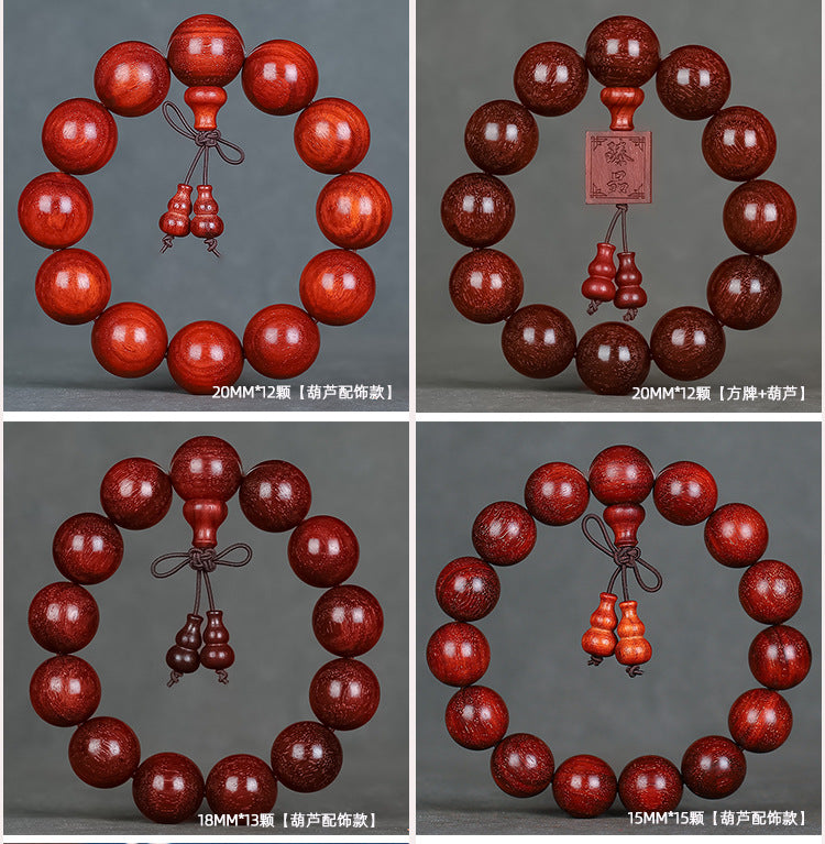 Zambian Blood Sandalwood Buddhist Bead Bracelet, Old Material, Small-Leaf Rosewood, High-Density Golden Star, Wholesale Prayer Bead Wooden Bracelet, Cultural and Artistic Crafts Manufacturer