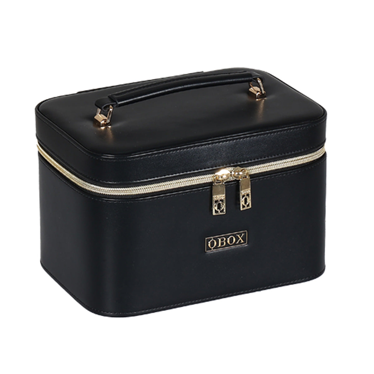 Cross-Border Led Mirror Travel Makeup Bag, Makeup Mirror, Cosmetics Portable Large-Capacity Makeup Case, Hand-Held Beauty Bag