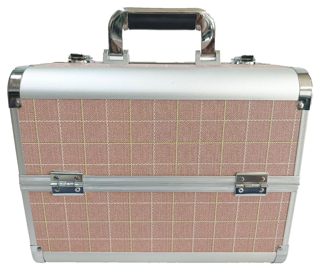 Manufacturer's Ready-Made Wholesale and Retail Professional Makeup Box, Beauty and Manicure Box, Double-Layer Large-Capacity Portable Makeup Box
