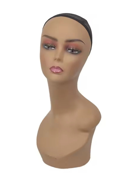 European and American wig model head shoulder model wig hat scarf jewelry window display props mannequin