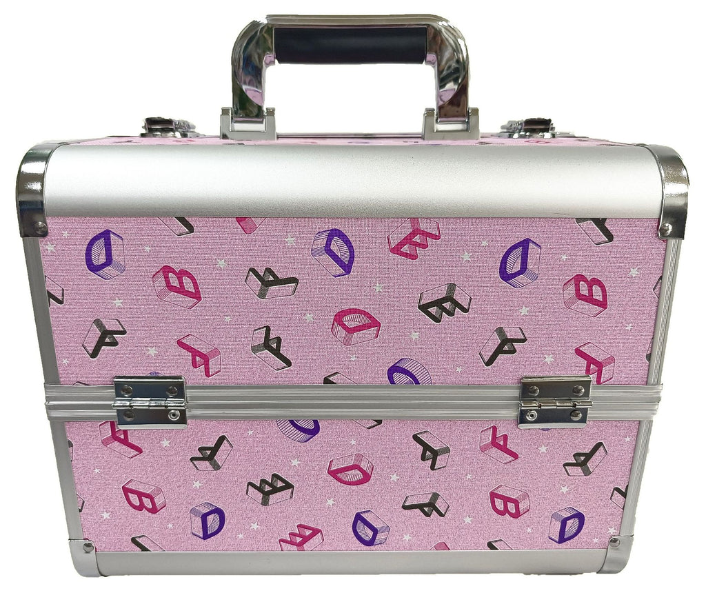 Manufacturer's Ready-Made Wholesale and Retail Professional Makeup Box, Beauty and Manicure Box, Double-Layer Large-Capacity Portable Makeup Box