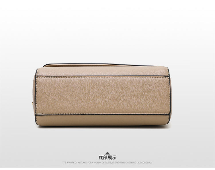 Small Square Bag for Women 2026 New Fashion Soft Leather Women's Shoulder Crossbody Bag Pure Color High-Quality Texture Middle-Aged Mom Bag