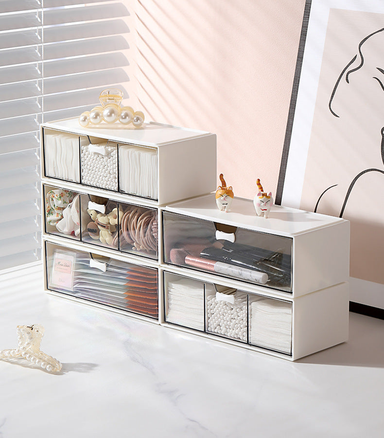 Transparent Storage Box Cosmetics Organizer Desktop Lipstick Makeup Brush Skin Care Product Pen Holder Makeup Box Storage Shelf