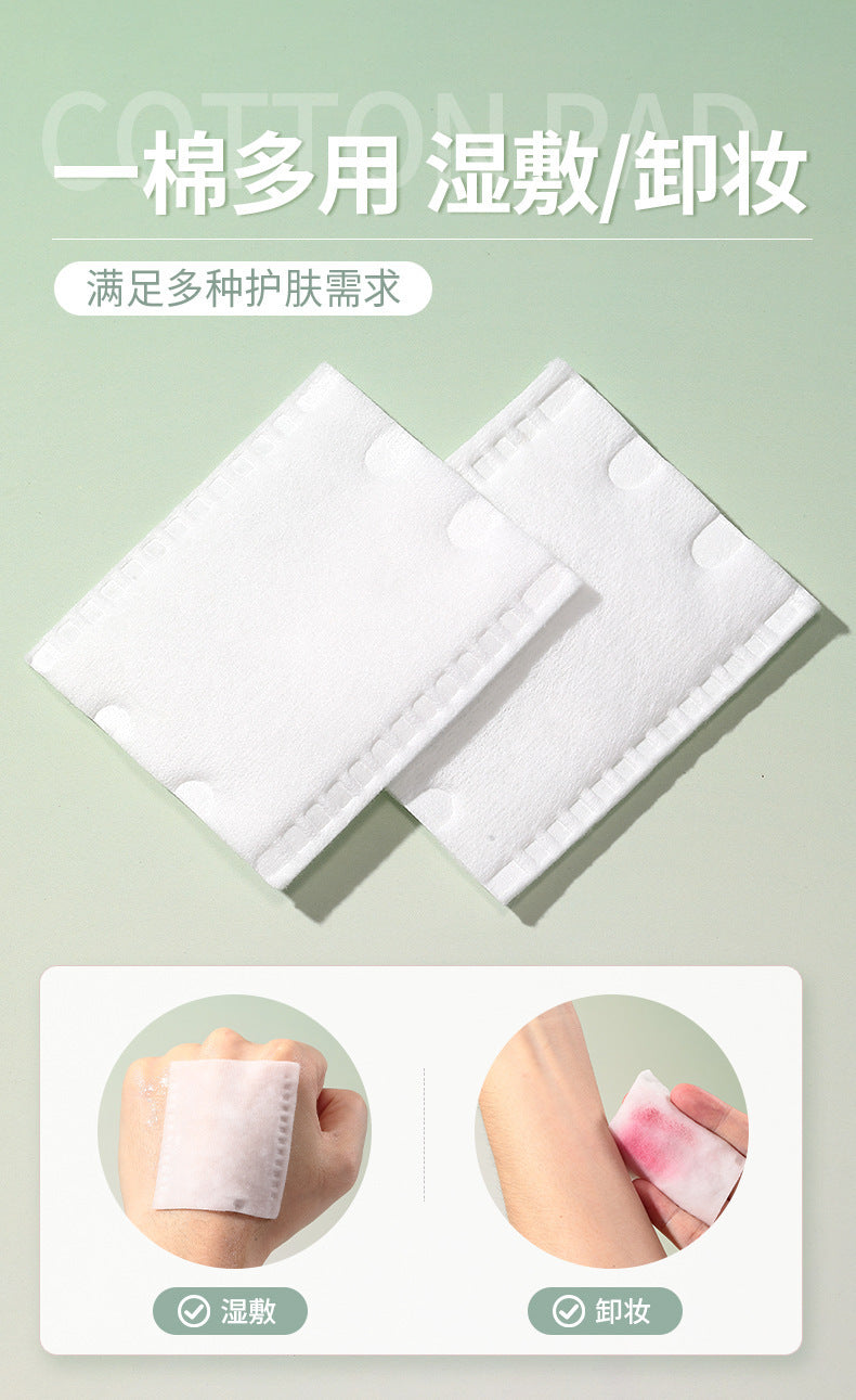 Lmltop Cross-Border Cotton Sandwich Makeup Cotton 200 Pieces Double-Sided Plain Wet Makeup Remover Cotton Pads Sy585