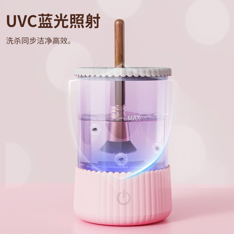 Cross-border explosions full-automatic quick-drying electric makeup brush cleaner beauty makeup brush drying tool cleaning machine