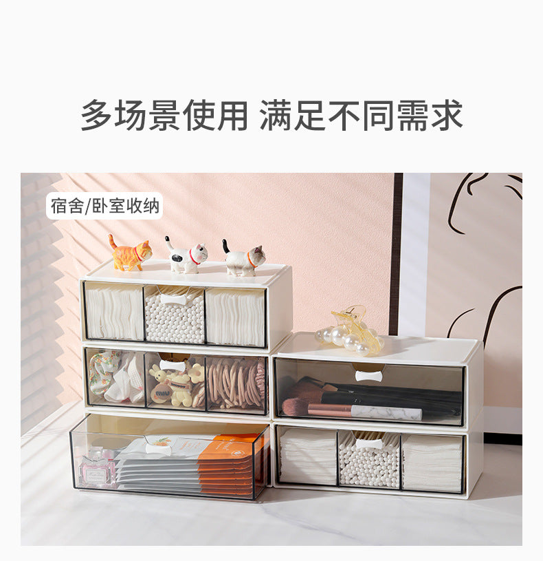 Transparent Storage Box Cosmetics Organizer Desktop Lipstick Makeup Brush Skin Care Product Pen Holder Makeup Box Storage Shelf