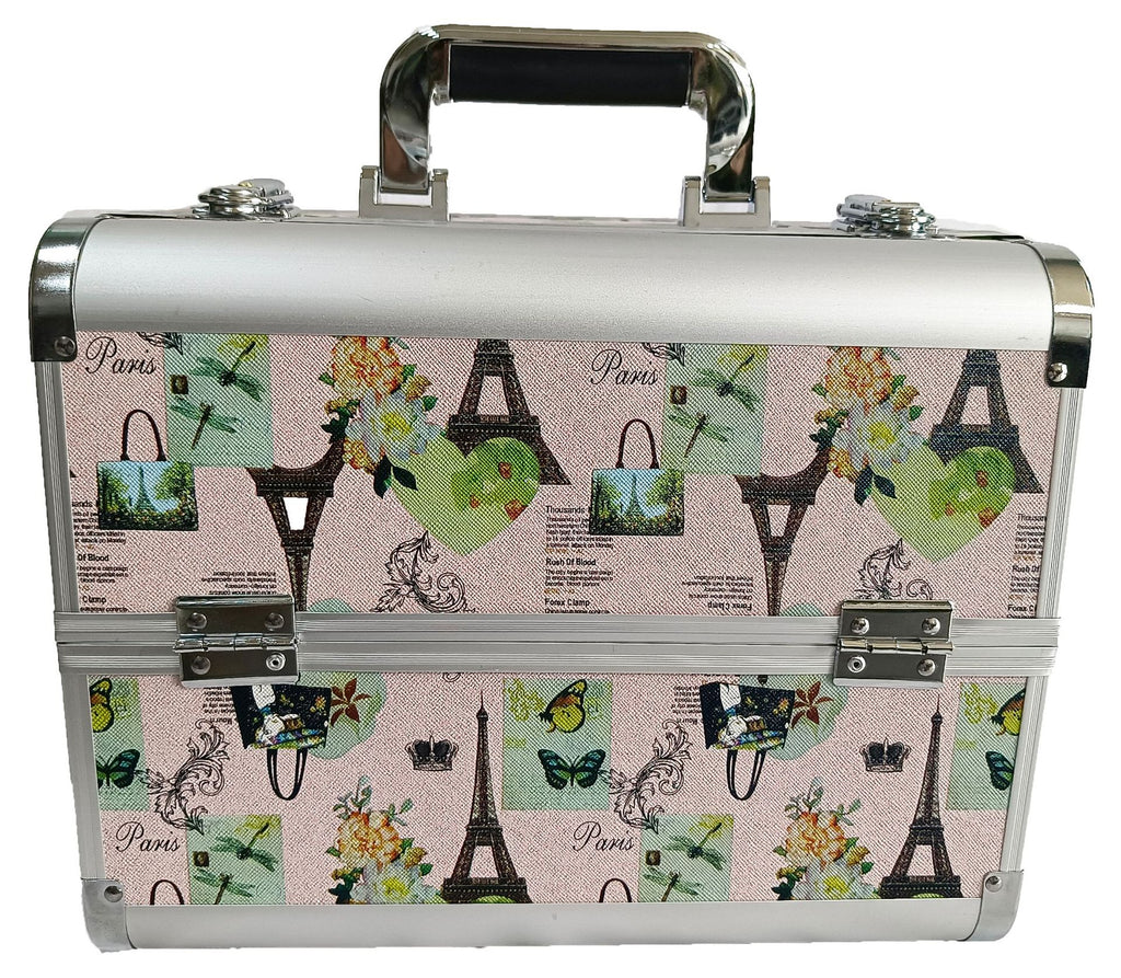 Manufacturer's Ready-Made Wholesale and Retail Professional Makeup Box, Beauty and Manicure Box, Double-Layer Large-Capacity Portable Makeup Box