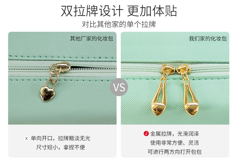 Cross-Border Popular Dopamine Makeup Bag, Portable Travel Toiletry Storage Bag, Clutch Bag, Waterproof Makeup Storage Bag
