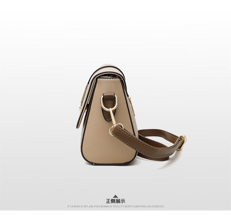 Small Square Bag for Women 2026 New Fashion Soft Leather Women's Shoulder Crossbody Bag Pure Color High-Quality Texture Middle-Aged Mom Bag