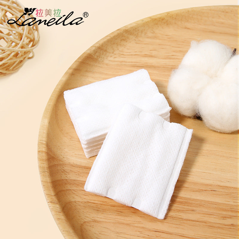 Lmltop New 222-Piece Sandwich Makeup Remover Cotton Cartoon Cat Claw Double-Sided Thickeneded Makeup Cotton Stretch Cotton Wet Compress Cotton