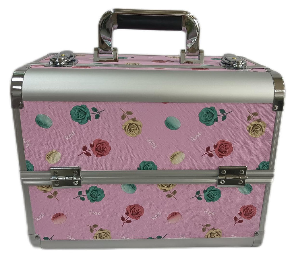 Manufacturer's Ready-Made Wholesale and Retail Professional Makeup Box, Beauty and Manicure Box, Double-Layer Large-Capacity Portable Makeup Box