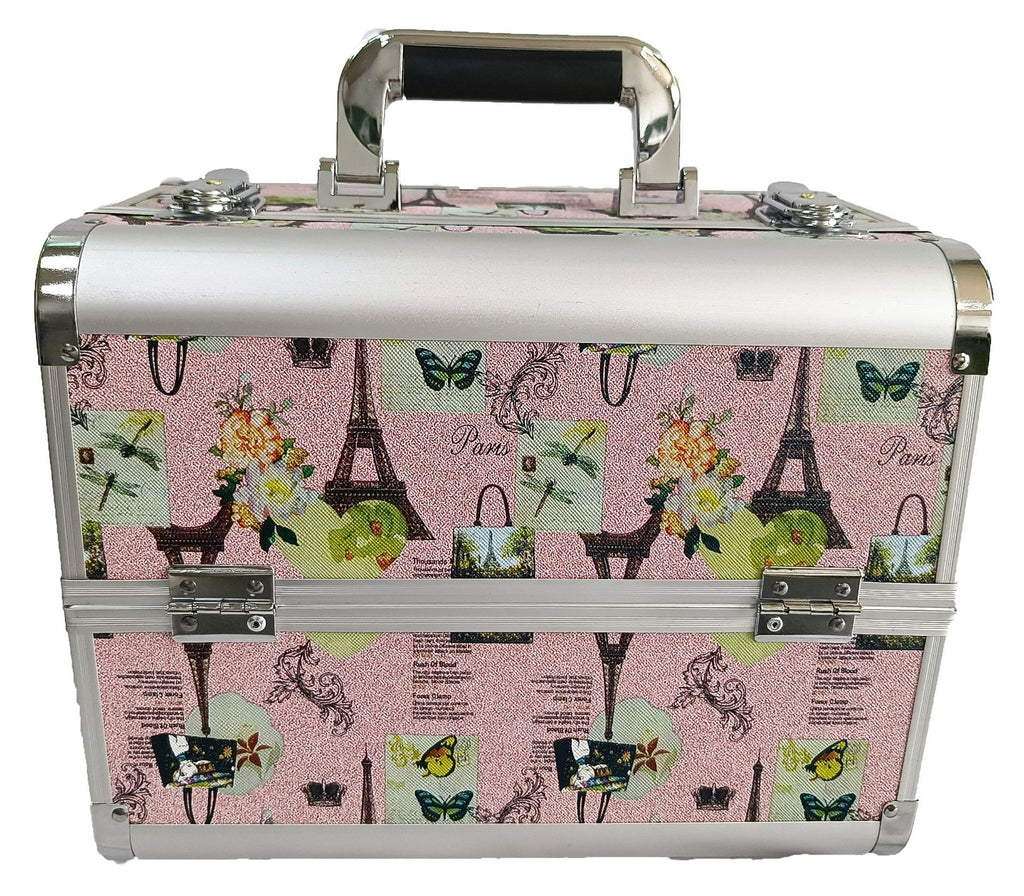 Manufacturer's Ready-Made Wholesale and Retail Professional Makeup Box, Beauty and Manicure Box, Double-Layer Large-Capacity Portable Makeup Box