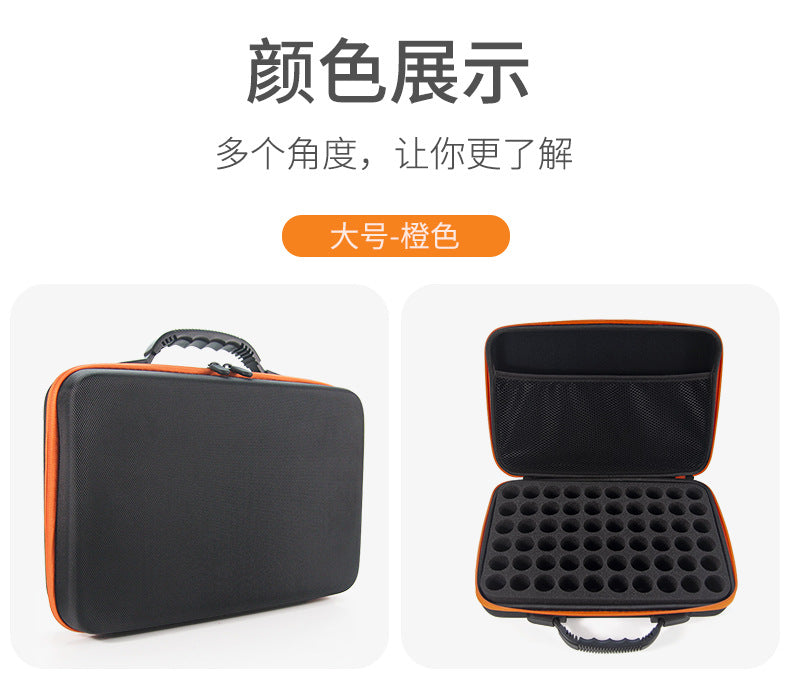 Wholesale 30/60 10ml portable EVA essential oil bag portable large capacity shockproof essential oil bottle storage bag