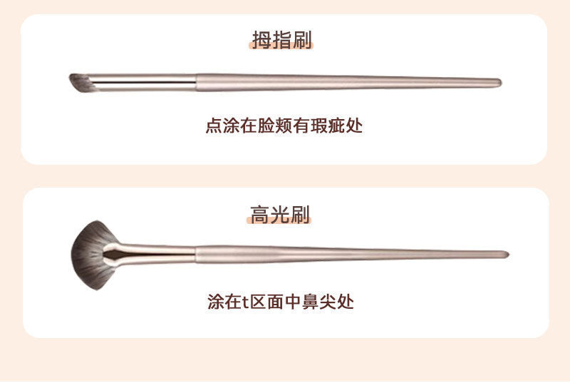 New Makeup Brush Set of 15 Gold-Plated Brushes, Complete Set of Soft-Bristled Eye Shadow Brushes, Ready for Makeup Application