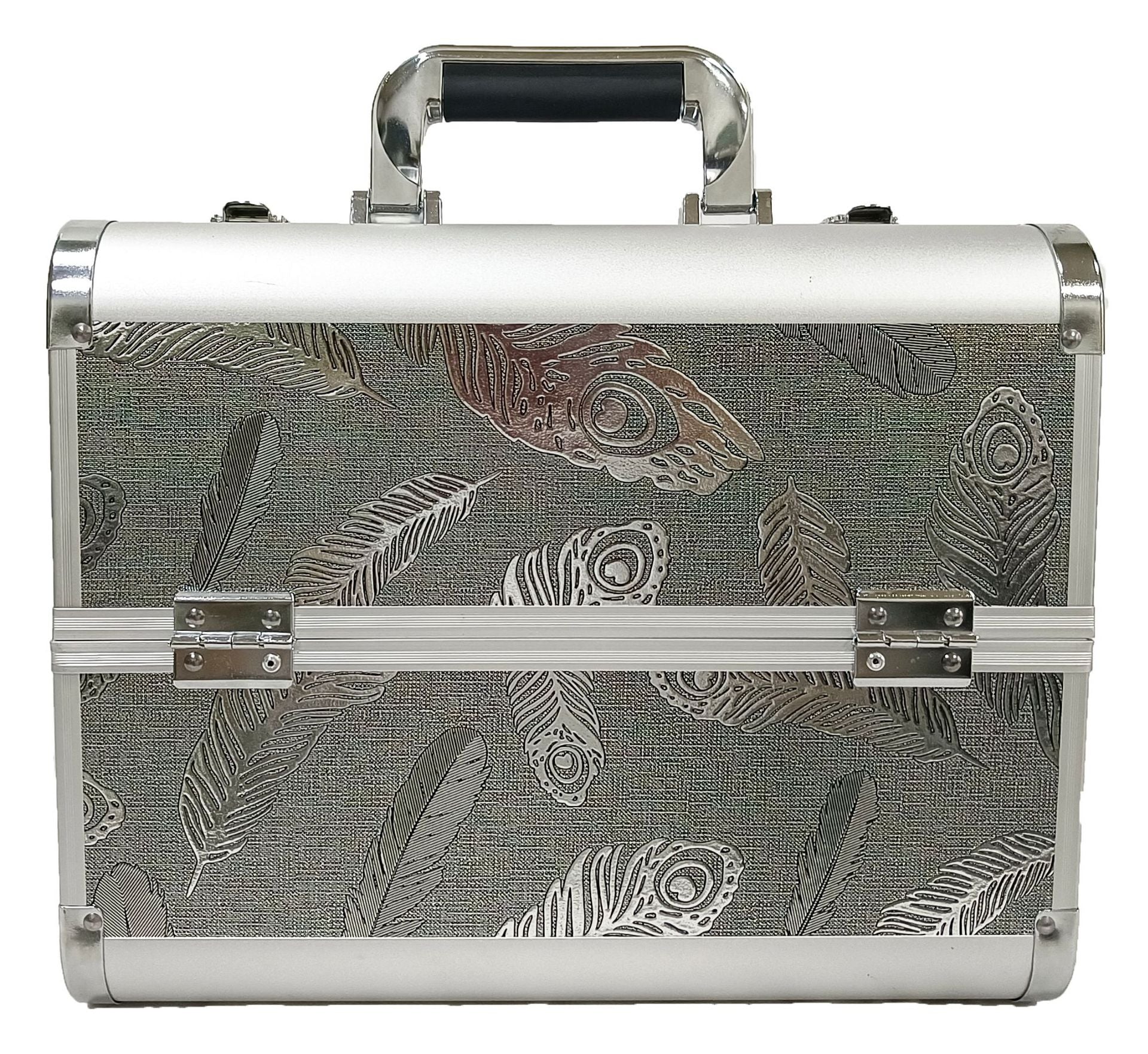 Manufacturer's Ready-Made Wholesale and Retail Professional Makeup Box, Beauty and Manicure Box, Double-Layer Large-Capacity Portable Makeup Box