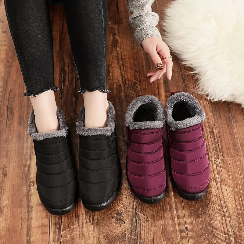 Cross-Border Large Size 36-47 Cotton Boots Soft Sole Waterproof Old Beijing Cotton Shoes Snow Boots Amazon Temu Dropshipping