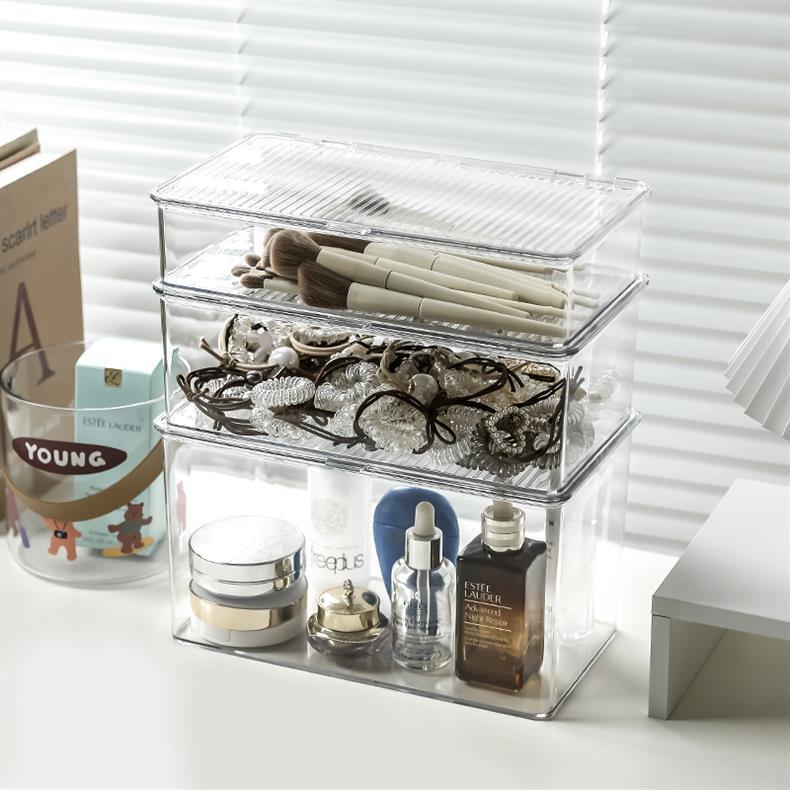 Makeup Cotton Swab Storage Box Makeup Remover Cotton Toothpick Line Acrylic Box Desktop Beauty Egg Cosmetics Storage Box