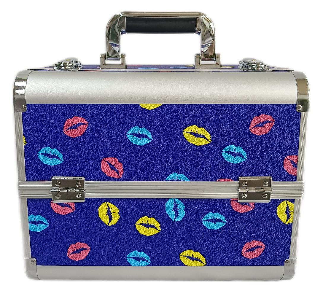 Manufacturer's Ready-Made Wholesale and Retail Professional Makeup Box, Beauty and Manicure Box, Double-Layer Large-Capacity Portable Makeup Box