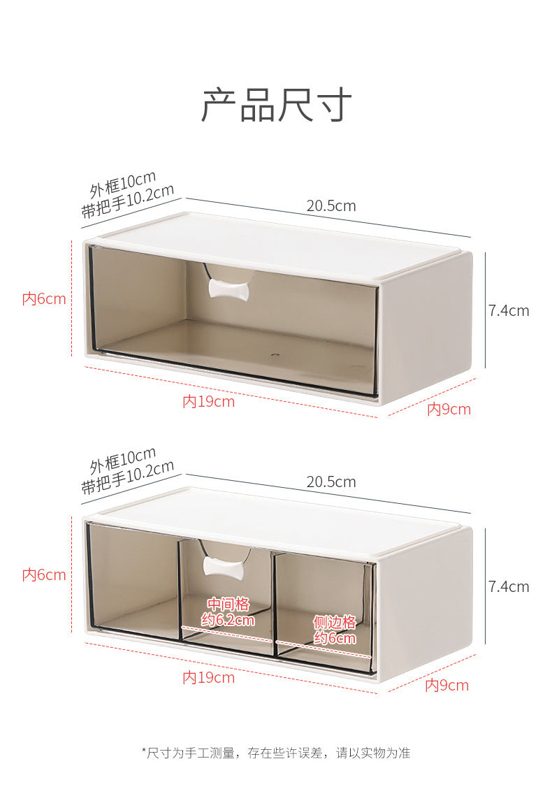 Transparent Storage Box Cosmetics Organizer Desktop Lipstick Makeup Brush Skin Care Product Pen Holder Makeup Box Storage Shelf