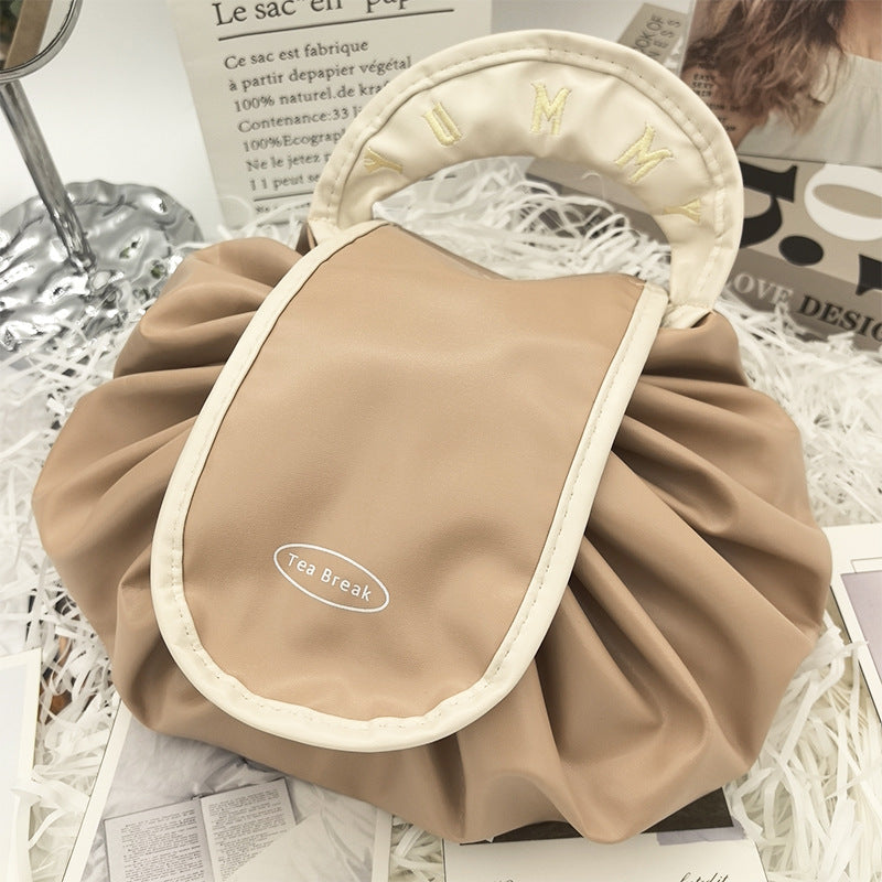 Lazy Person's Makeup Bag, Travel Large-Capacity Portable Storage Bag, Drawstring Pouch, Makeup Storage