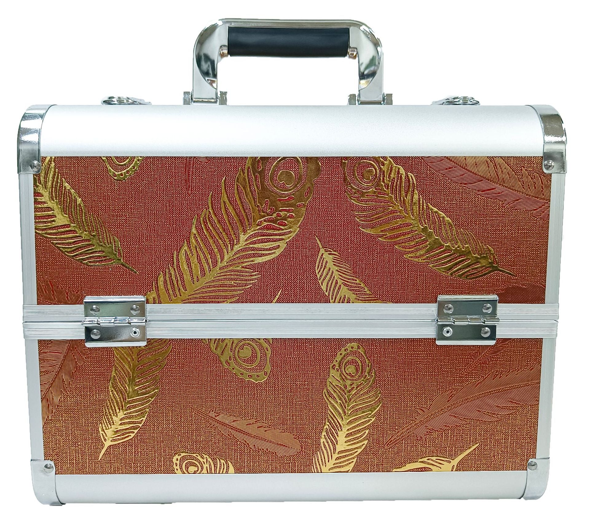 Manufacturer's Ready-Made Wholesale and Retail Professional Makeup Box, Beauty and Manicure Box, Double-Layer Large-Capacity Portable Makeup Box
