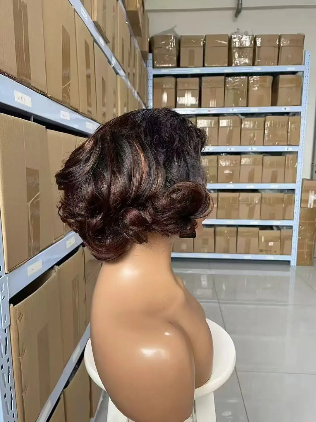 Chocolate Brown Ombre Loose Wave 4x4 HD Lace Closure Wig - 100% Vietnamese Human Hair