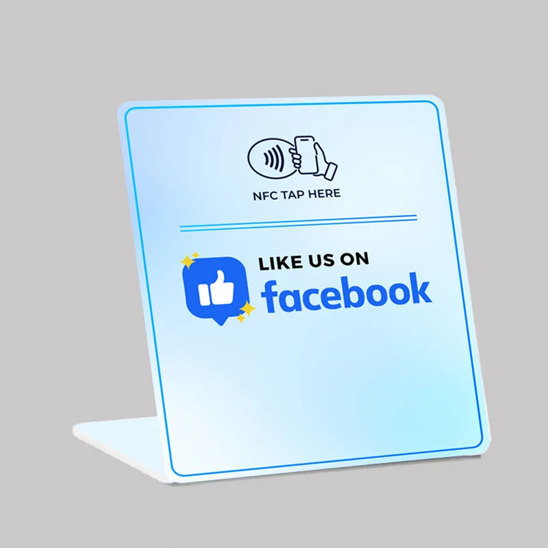 NFC Instagram NTAG215 NFC Table Display Stand Big Size Can Be Noticed Easily