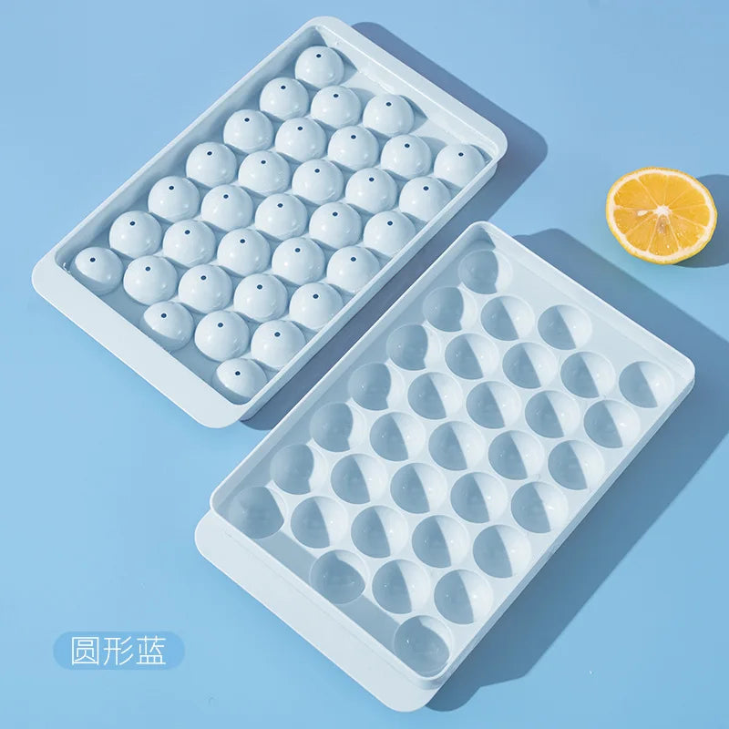33 Ice Boll Hockey PP Mold Frozen Whiskey Ball Popsicle Ice Cube Tray Box Lollipop Making Gifts Kitchen Tools Accessories