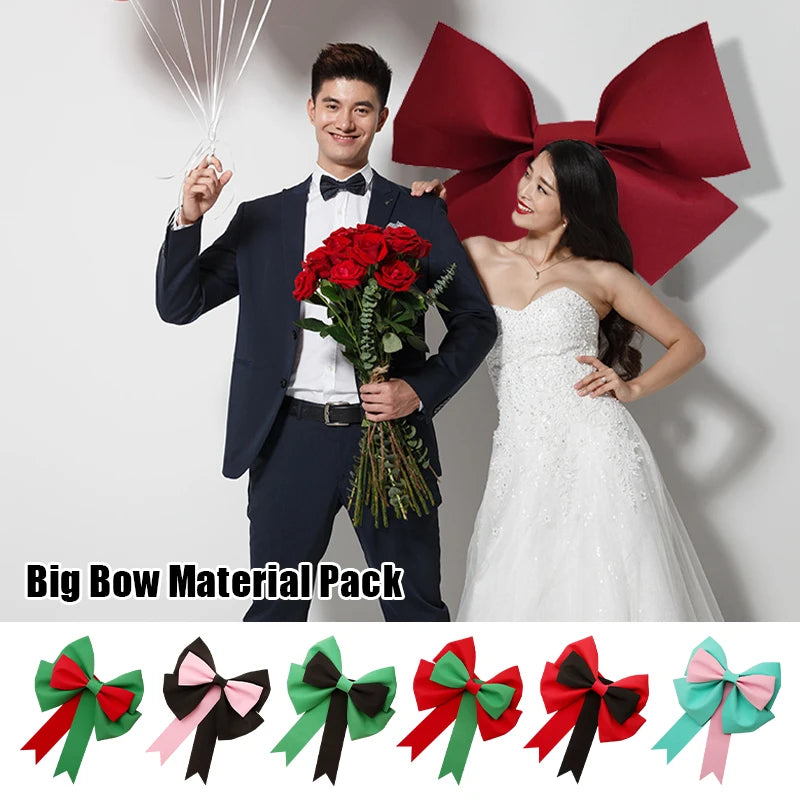 30/50/75cm Big Bow Birthday Wedding Christmas Party Wall Background Decor EVA Bow Make Kit DIY Bow knot Handmade Material