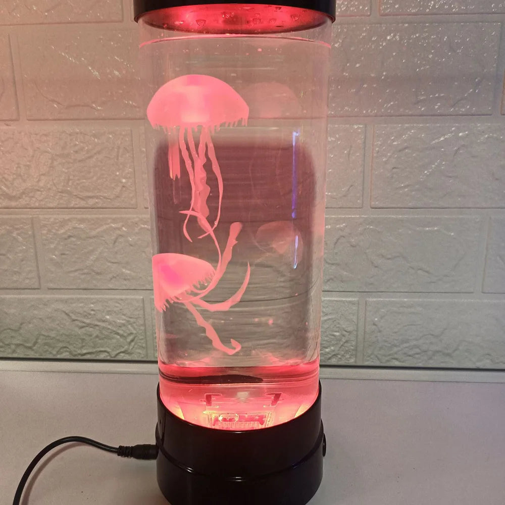 Color Changing Jellyfish Lamp Usb/Battery Powered Table Night Light Children'S Gift Home Bedroom Decor Boys Girls Birthday Gifts