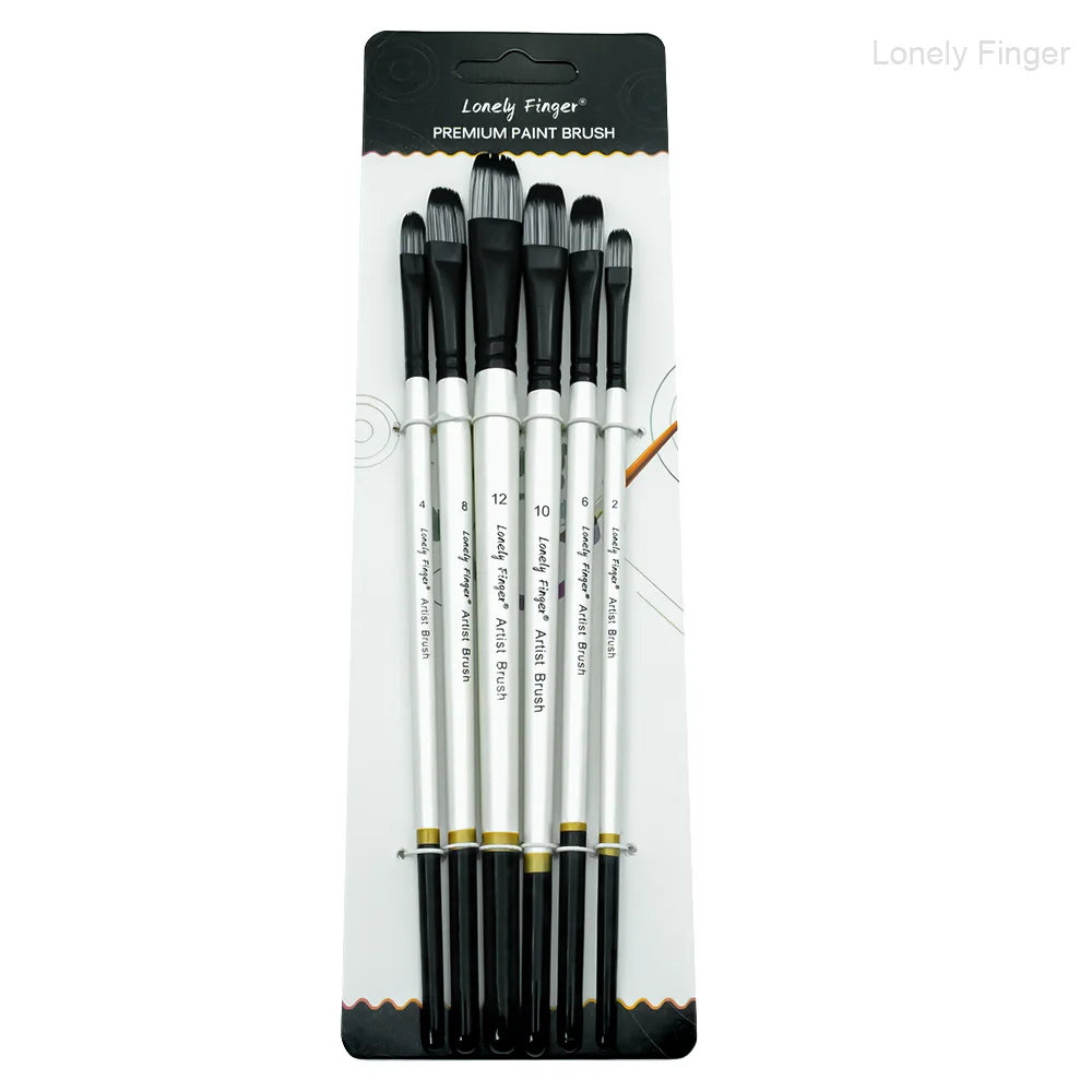 6/24pcs Artist Paint Brushes Set Artist Paintbrushes For Acrylic Oil Watercolor Acrylic Painting For Body Face Rock Canvas