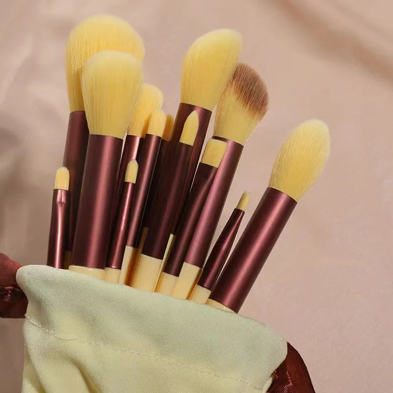 13 Pcs Makeup Brushes Set Eye Shadow Foundation Women Cosmetic Powder Blush Blending Beauty Make Up Tools For Beginner Hotting