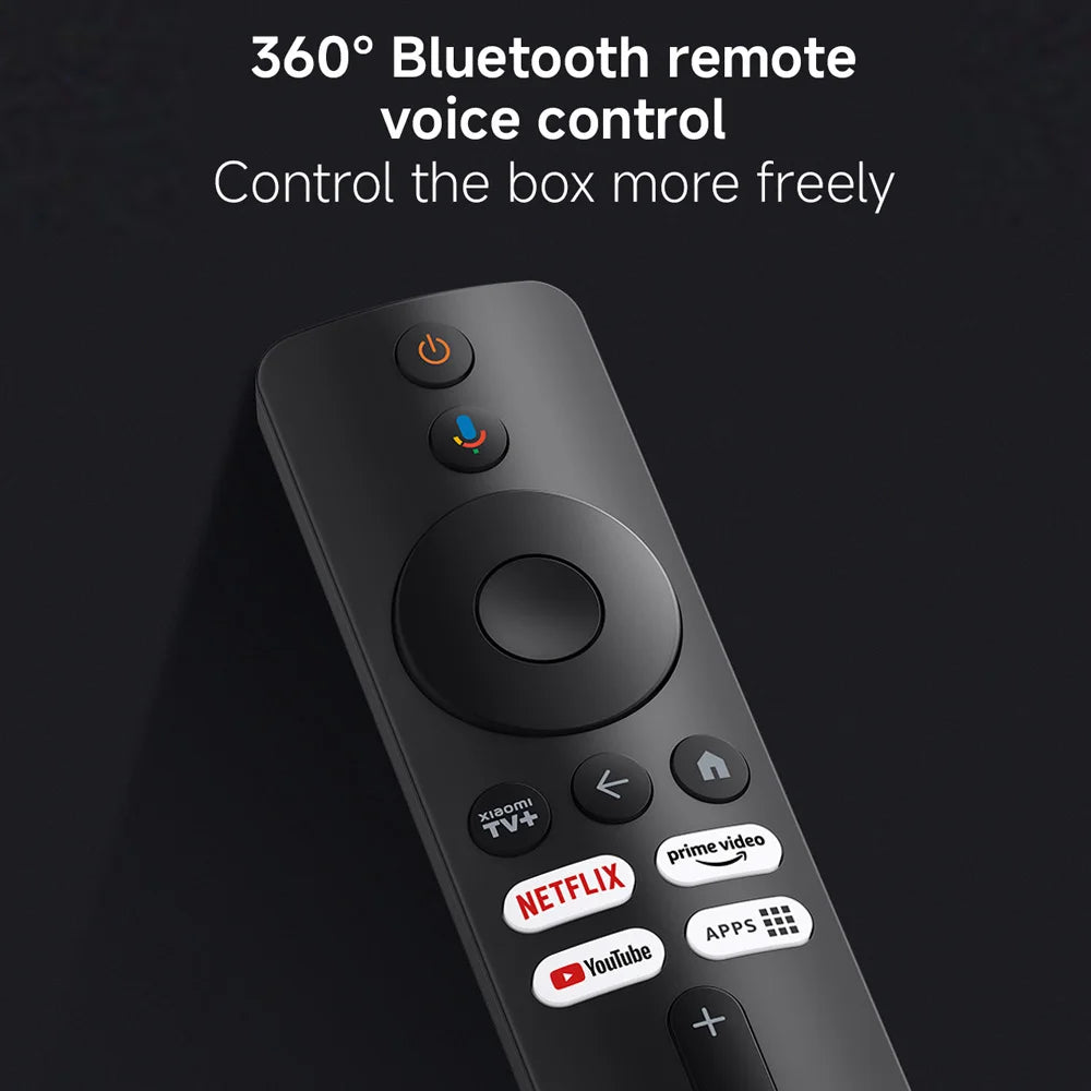 Global Version Xiaomi TV Box S 3rd Gen 4K Ultra HD Wifi 6 Bluetooth 5.2 32GB ROM Google TV Google Assistant Smart Media Player