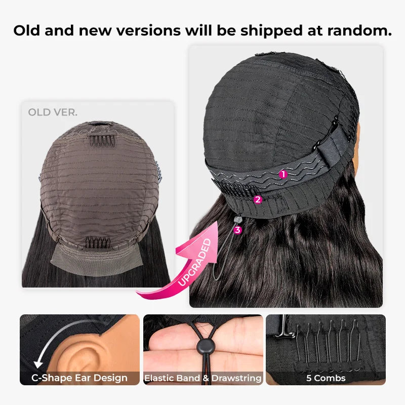 Isee Silky Straight U Part Wigs For Women Glueless Malaysian Straight 100% Human Hair Wigs 180% Density  U Shape Wigs