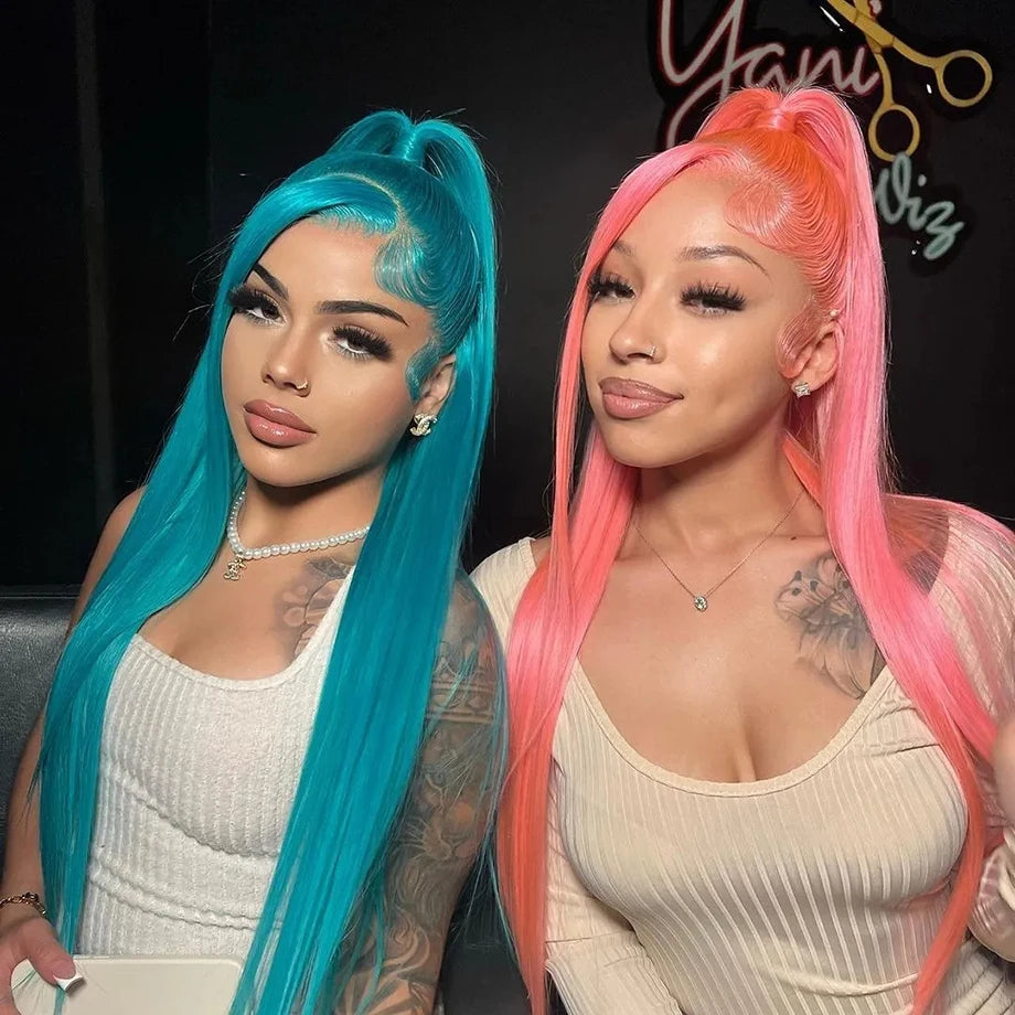 30 Inch 613 Honey Blonde Lace Front Wig - 13x6 HD Lace Brazilian Straight Human Hair Wig 180% Density