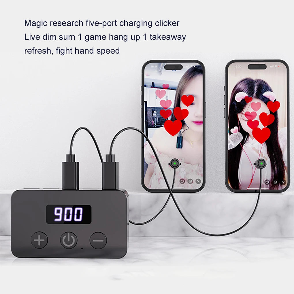 Phone Screen Auto Clicker Device Mute Physical Simulation Finger Click Continuous Auto Point Device Universal for Live Broadcast