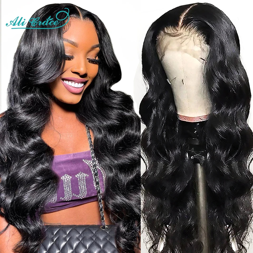 Ali Grace Pro-Series 13x6 Lace Front Wig Brazilian Body Wave Human Hair Wigs Pre-Plucked With Baby Hair 13x4 Lace Frontal Wigs