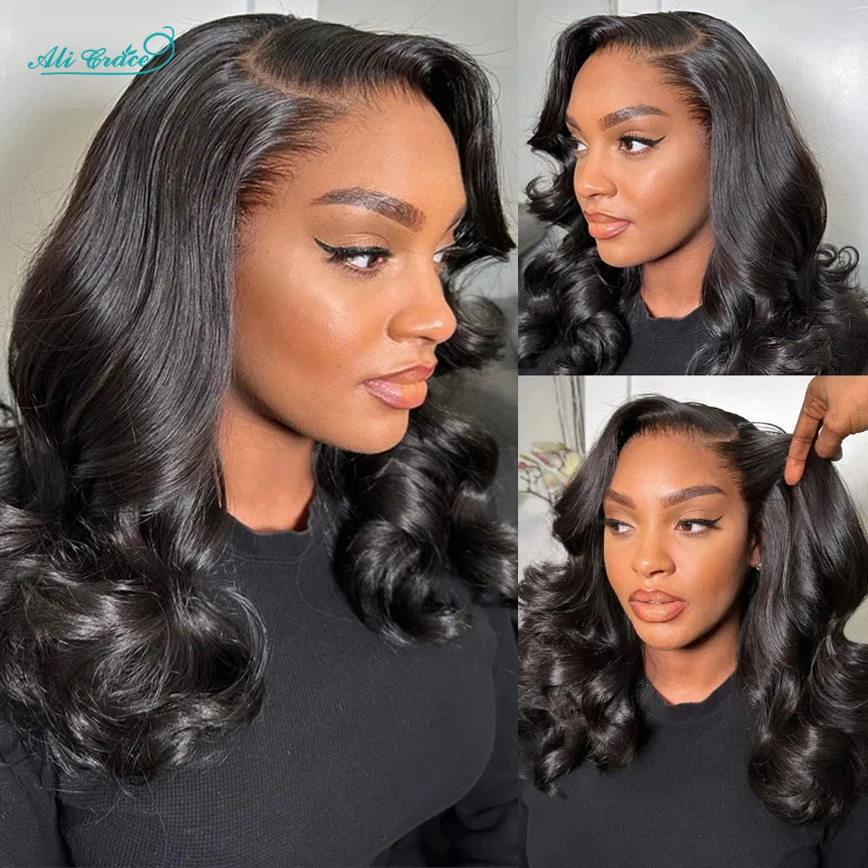 Ali Grace Body Wave Bob Wig Brazilian Hair 13x4 Lace Frontal Human Hair Wigs For Women Preplucked Short Bob Lace Wigs Body Wave