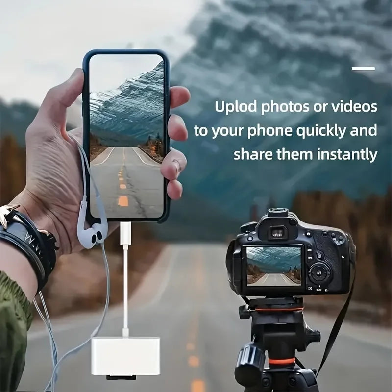 3 In 1 Adapter Type-C, Tf, Cf, Sd, Memory Card Reader, Recorder, Compact Flash Usb-C, Pro, Macbook