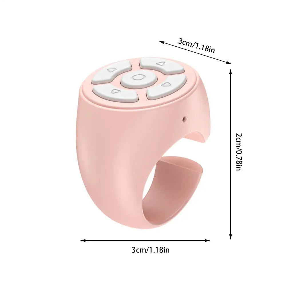 Wireless Fingertip Remote Control Ring Blue Tooth Scroller Page Turner Clicker For Mobile Phone Selfie Button Mobile Controller