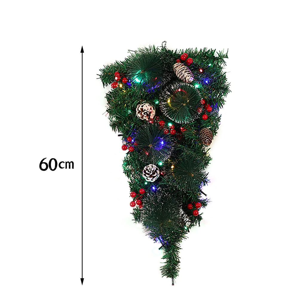 Voltsify Christmas Teardrop Swag Ribbon Bow Christmas Teardrop Swag