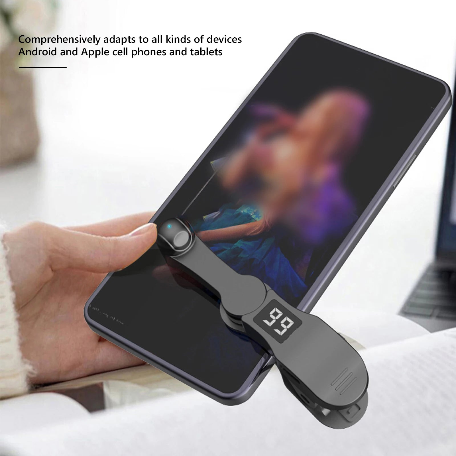 Digital Auto Screen Clicker Game Screen Touch Tripods Tapper USB Auto Clicker Device for Smart Phone Gaming Shopping Giving Like