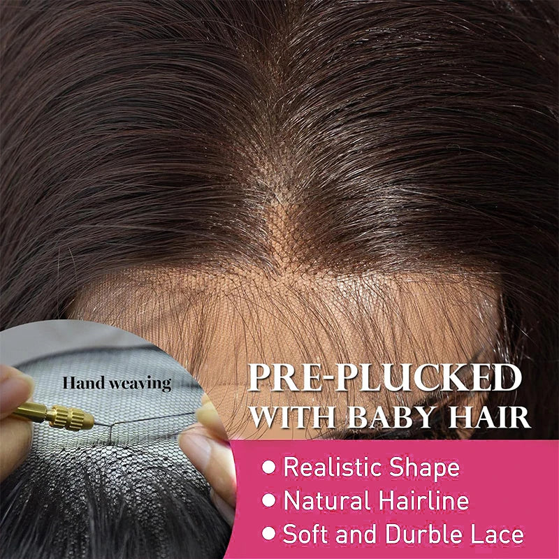 Premium 13x6 HD Lace Front Wig - Brazilian Body Wave Human Hair | Pre-Plucked Natural Hairline