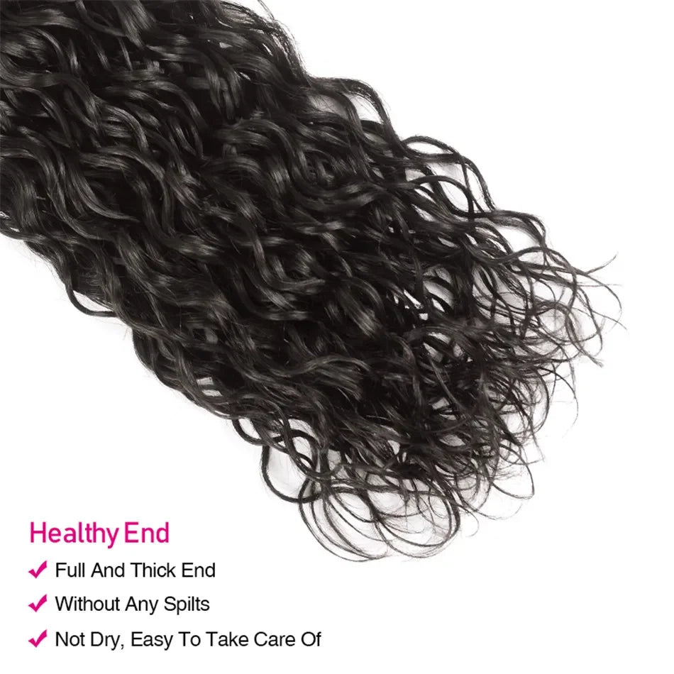 UNICE Hair Water Wave Human Hair Bundles 1/3/4 PCS Deal 100Grams Per Bundle