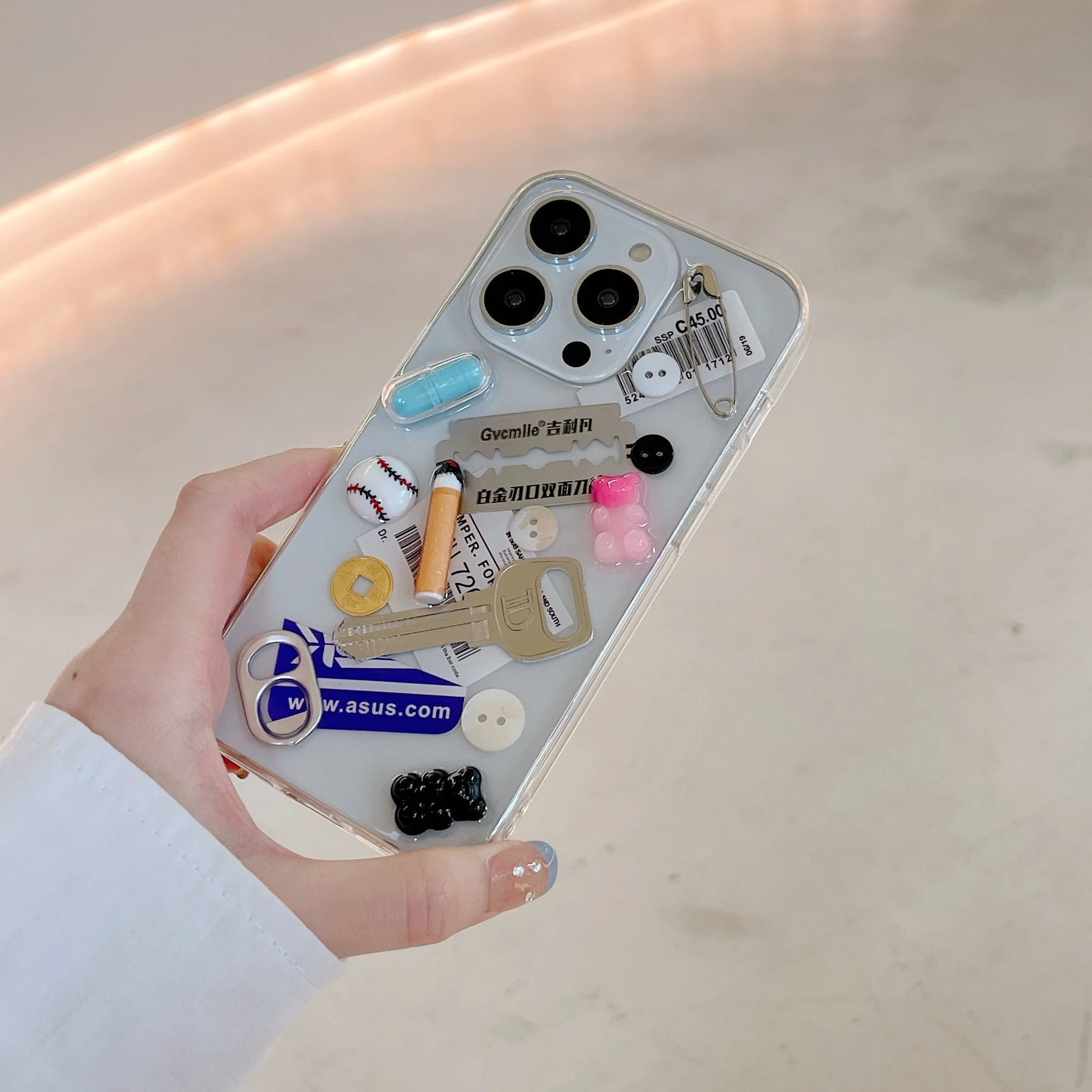 Creative 3D Artificial Cigarette & Knife Case for iPhone 17 16 15 14 13 Pro Max Plus Back Phone Cover for 12 11 Pro Max X XS Max