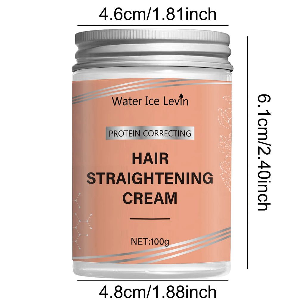 Protein Correcting Hair Cream. Straightening Smoothing Formula. Comb Without Knots. Repairs Conditions Strands.