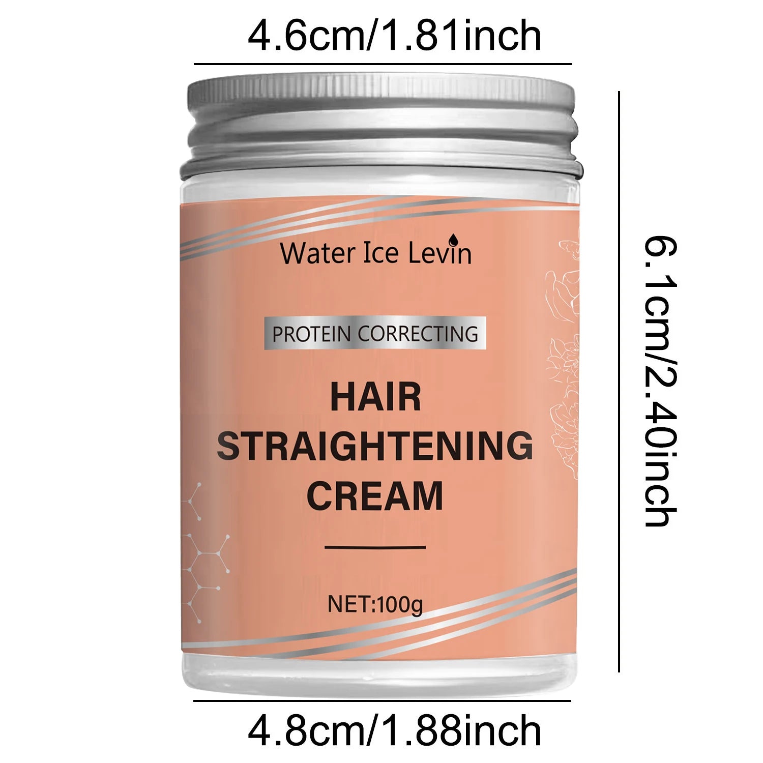 Protein Correcting Hair Cream. Straightening Smoothing Formula. Comb Without Knots. Repairs Conditions Strands.